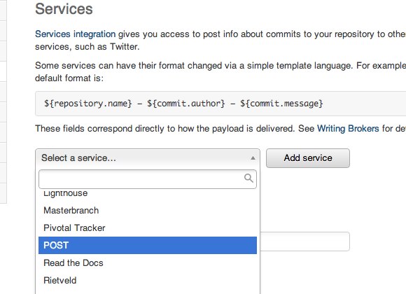 bitbucket service hook