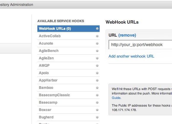 github service hook